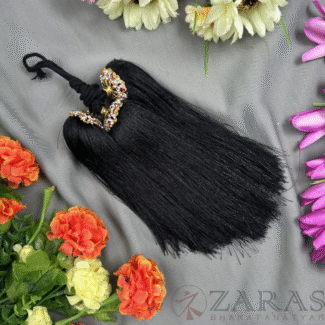 Bharatanatyam Dance Jewellery - Stone Kunjalam Hair Type