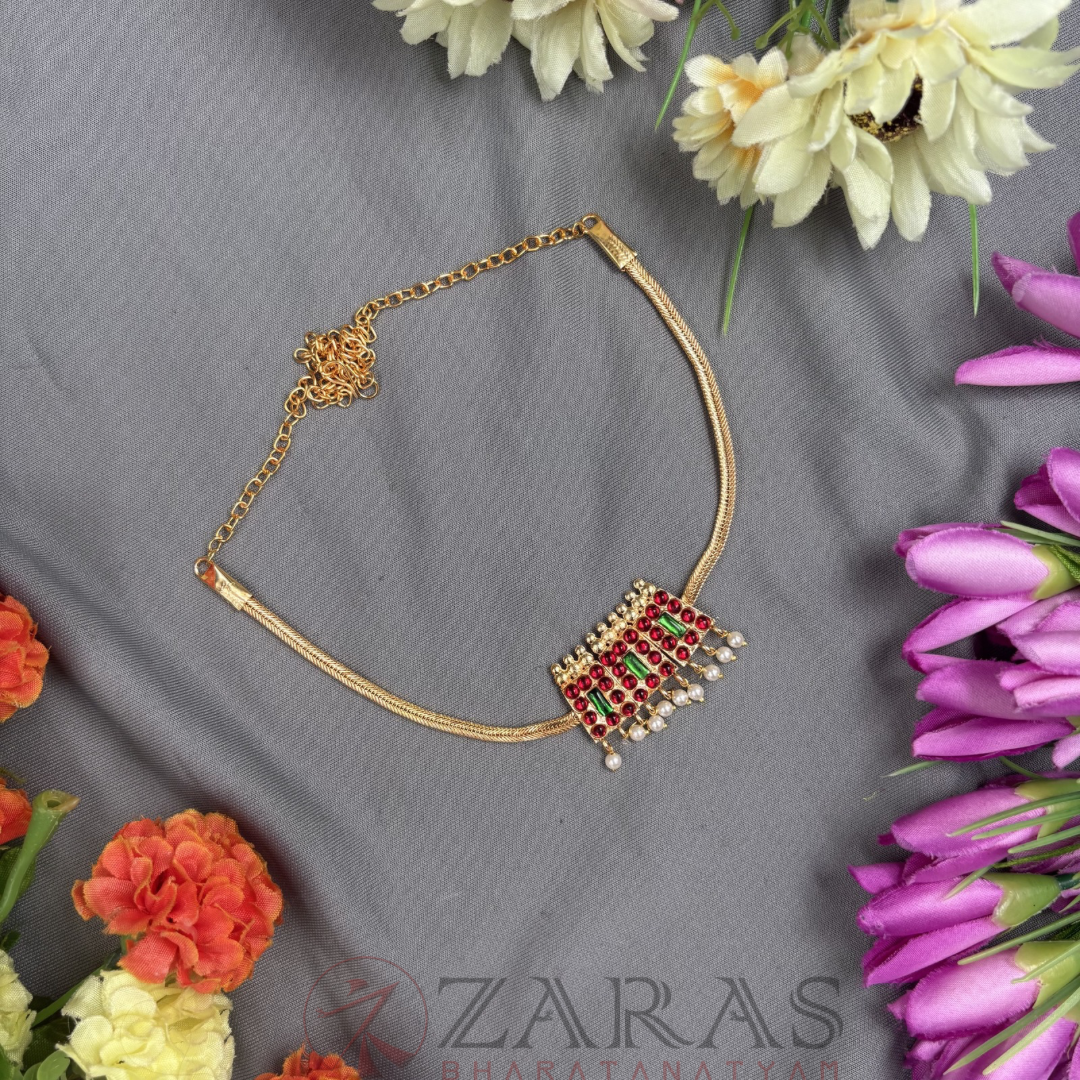 Bharatanatyam kemp Necklace