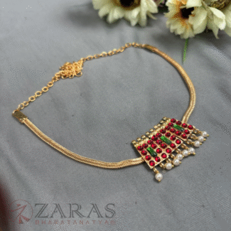 Bharatanatyam kemp Necklace