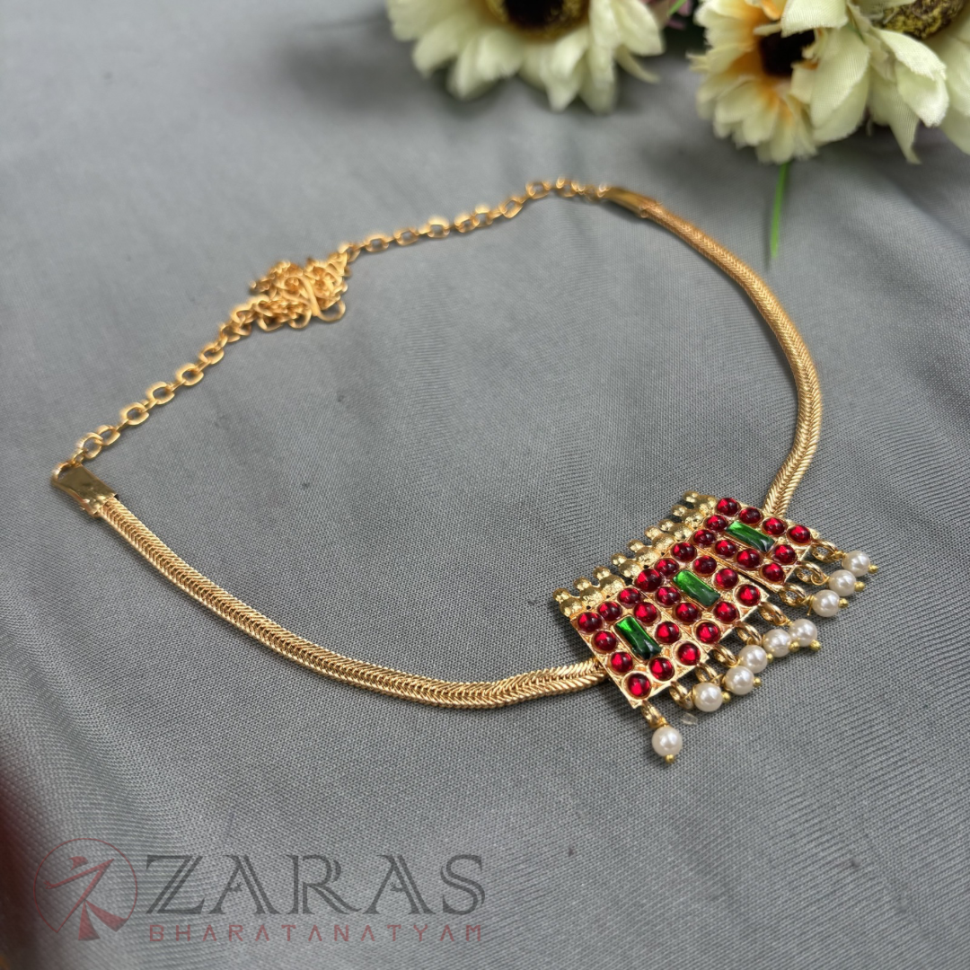 Bharatanatyam kemp Necklace