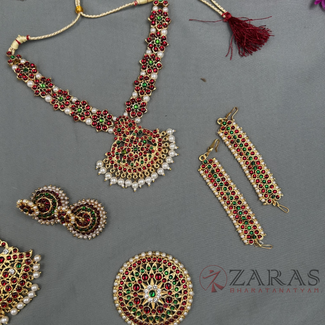 Untitled design - 9 Bharatanatyam Dance Jewellery Full set