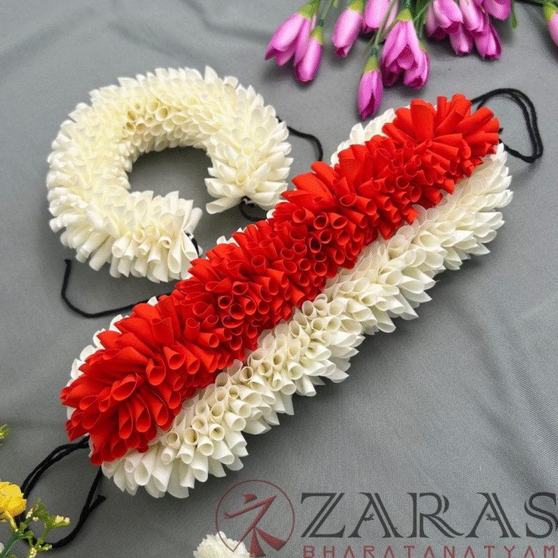 Bharatanatyam dance cloth flower