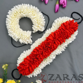 Bharatanatyam dance cloth flower