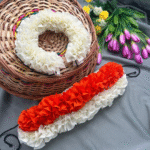 Bharatanatyam dance cloth flower