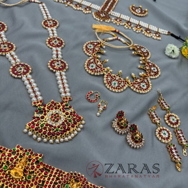 Bharatanatyam Dance Jewellery Full Set Kemp