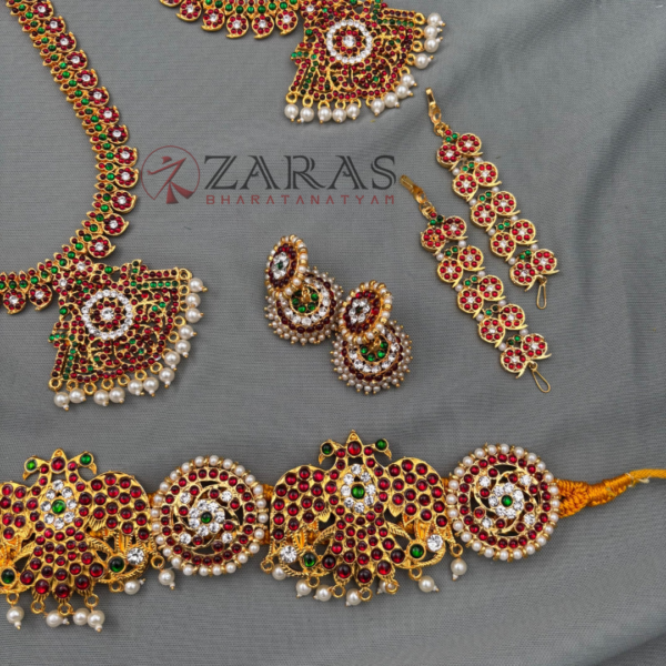 Bharatanatyam Dance Jewellery Full Set Kemp