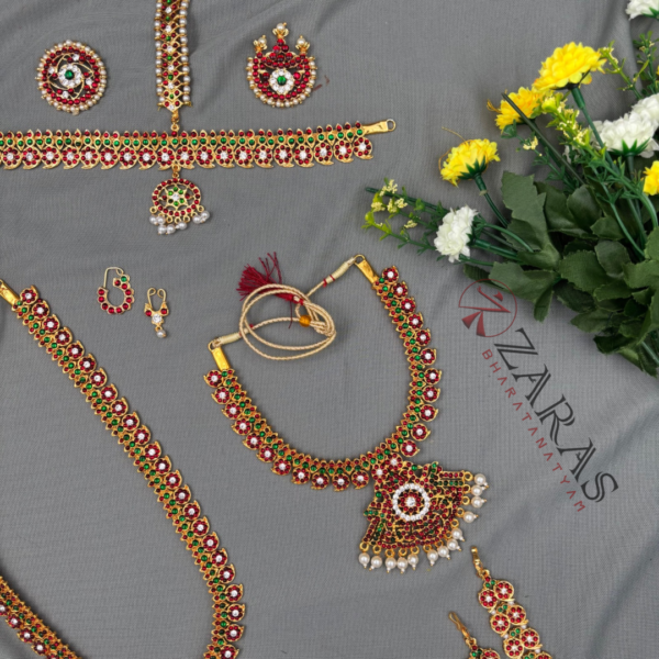 Bharatanatyam Dance Jewellery Full Set Kemp
