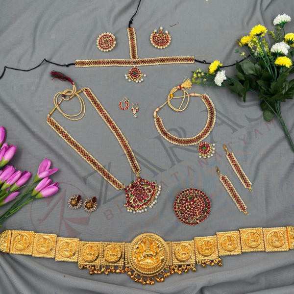 Bharatanatyam Dance Jewellery Full Set Kemp