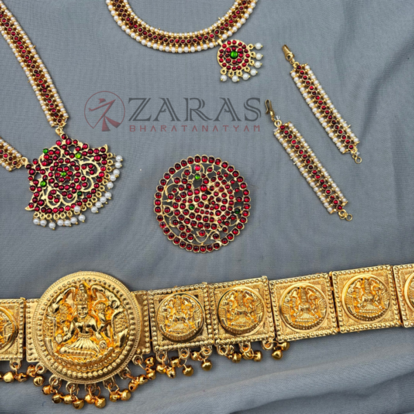 Bharatanatyam Dance Jewellery Full Set Kemp