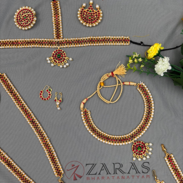 Bharatanatyam Dance Jewellery Full Set Kemp