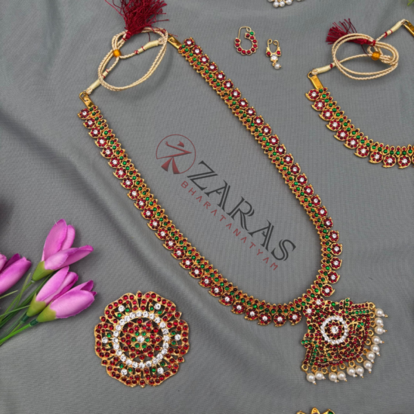 Bharatanatyam Dance Jewellery Full Set Kemp