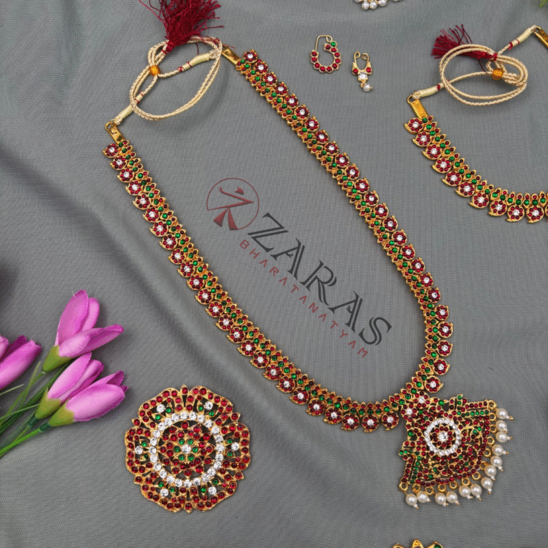 Bharatanatyam Dance Jewellery Full Set Kemp