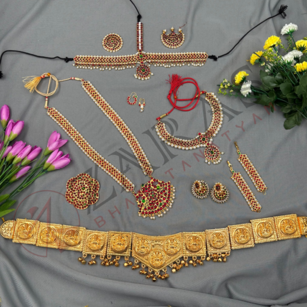 Bharatanatyam Dance Jewellery Full Set Kemp