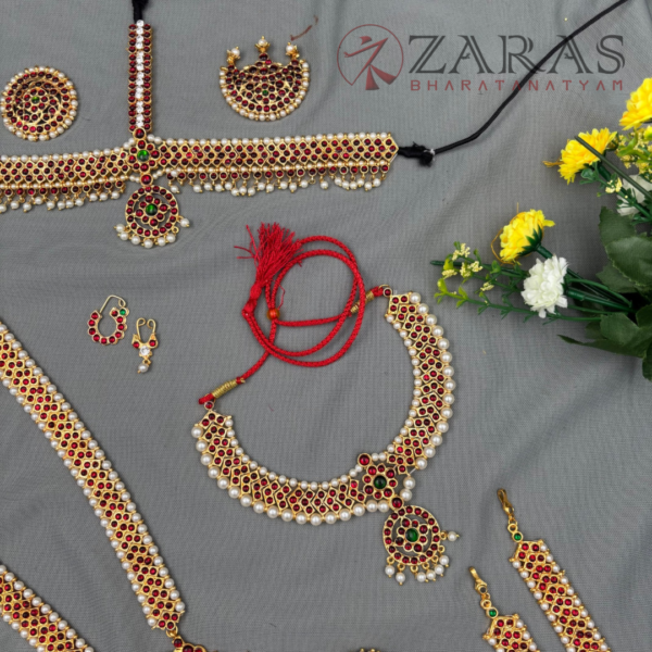 Bharatanatyam Dance Jewellery Full Set Kemp