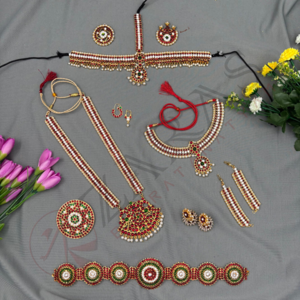 Bharatanatyam Dance Jewellery Full Set Kemp