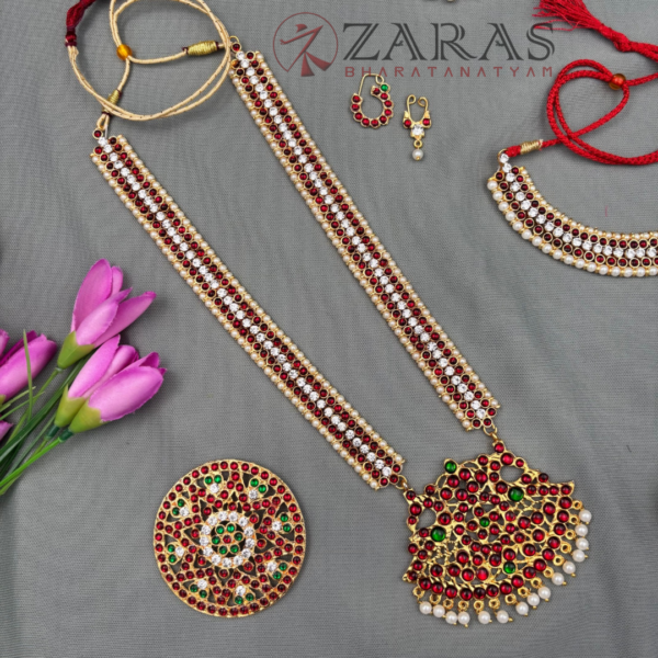 Bharatanatyam Dance Jewellery Full Set Kemp