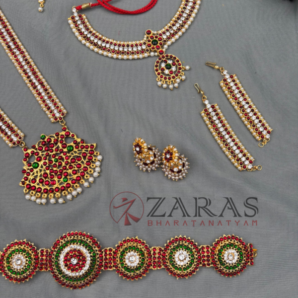 Bharatanatyam Dance Jewellery Full Set Kemp