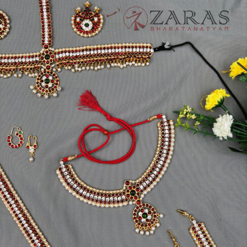 Bharatanatyam Dance Jewellery Full Set Kemp