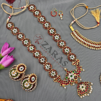 Bharatanatyam Dance Jewellery Full Set Kemp
