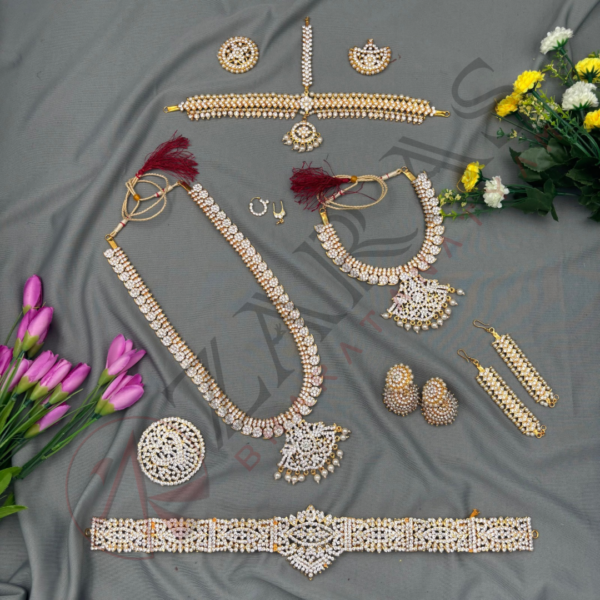 Bharatanatyam Dance Jewellery Full Set Kemp