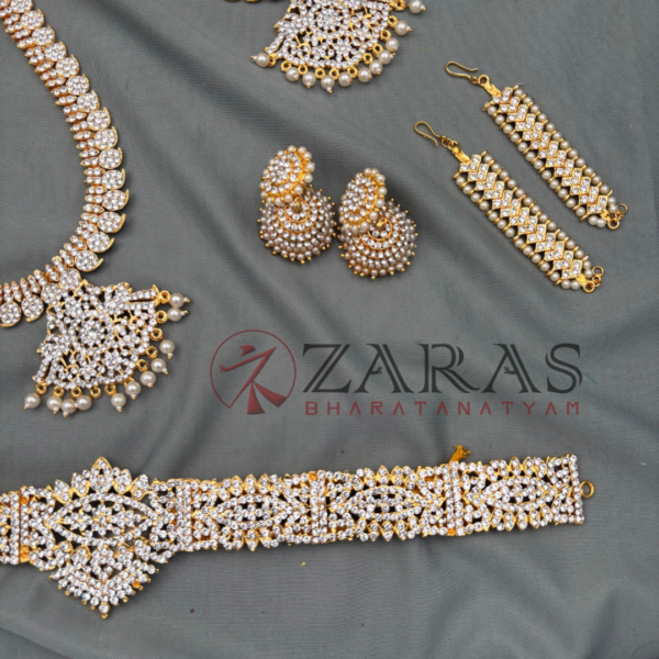 Bharatanatyam Dance Jewellery Full Set Kemp