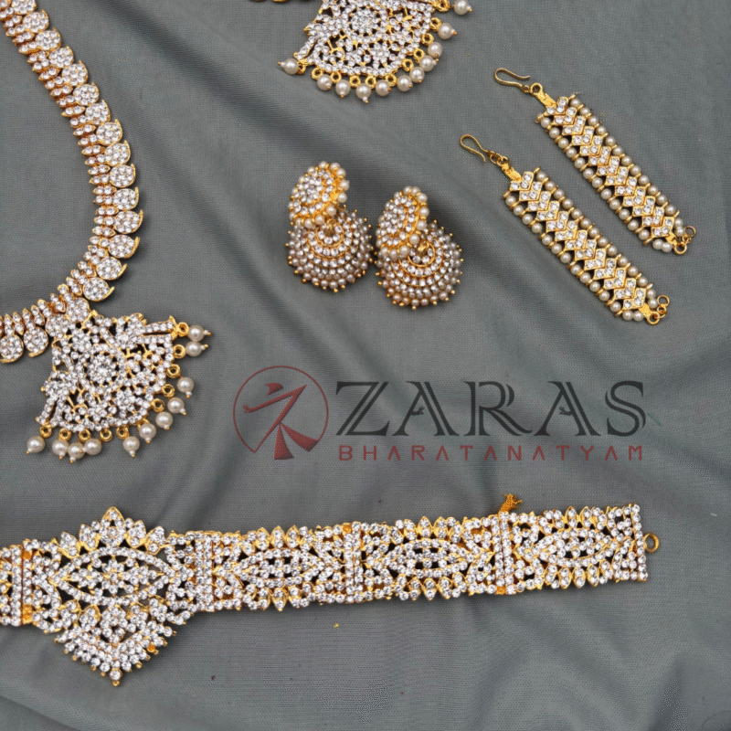 Bharatanatyam Dance Jewellery Full Set Kemp