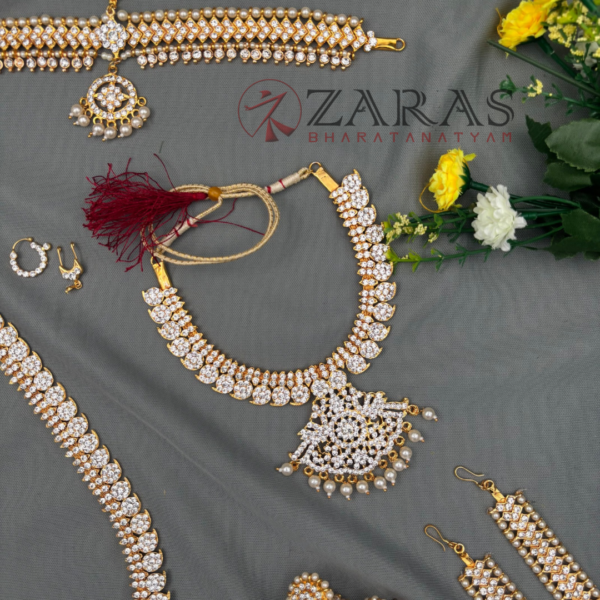 Bharatanatyam Dance Jewellery Full Set Kemp