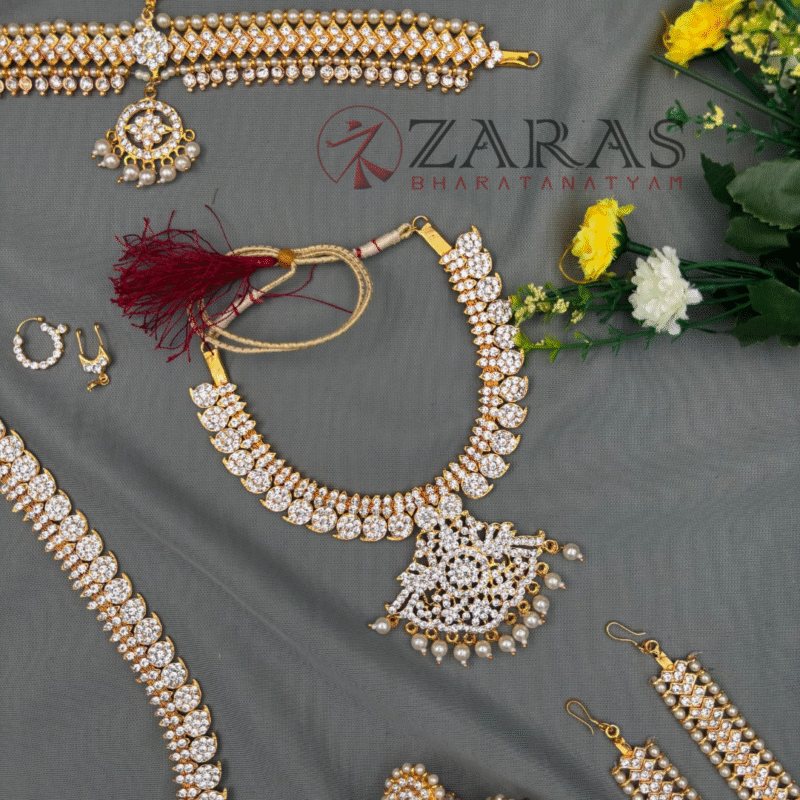 Bharatanatyam Dance Jewellery Full Set Kemp