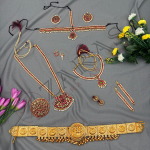 Bharatanatyam Dance Jewellery Full Set Kemp