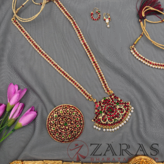 Bharatanatyam Dance Jewellery Full Set Kemp