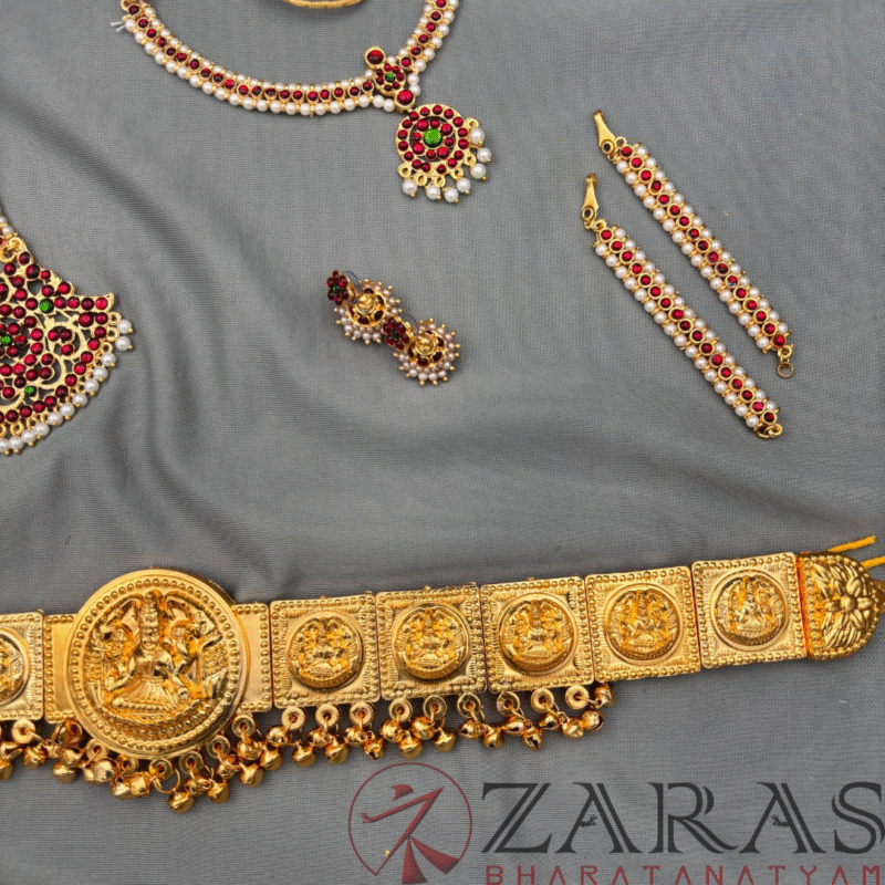Bharatanatyam Dance Jewellery Full Set Kemp