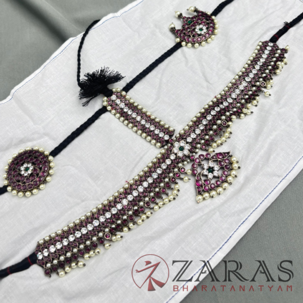 Bharatanatyam Dance First Quality Black Jewellery Head Set