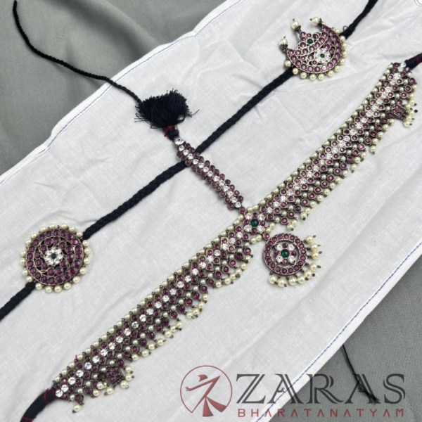 Bharatanatyam Dance First Quality Black Jewellery Head Set