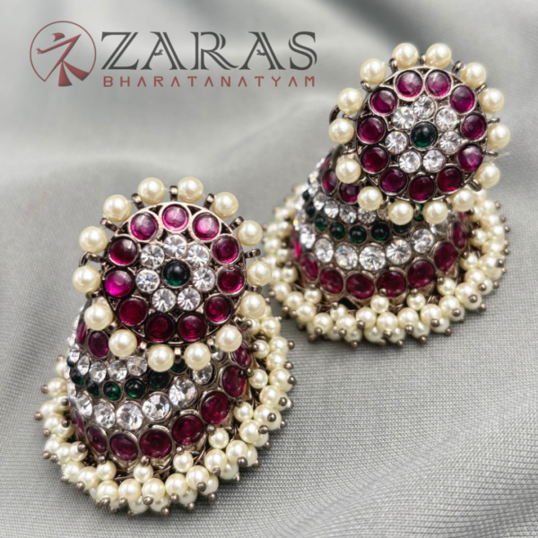 Bharatanatyam Dance First Quality Black Jewellery Jimiki