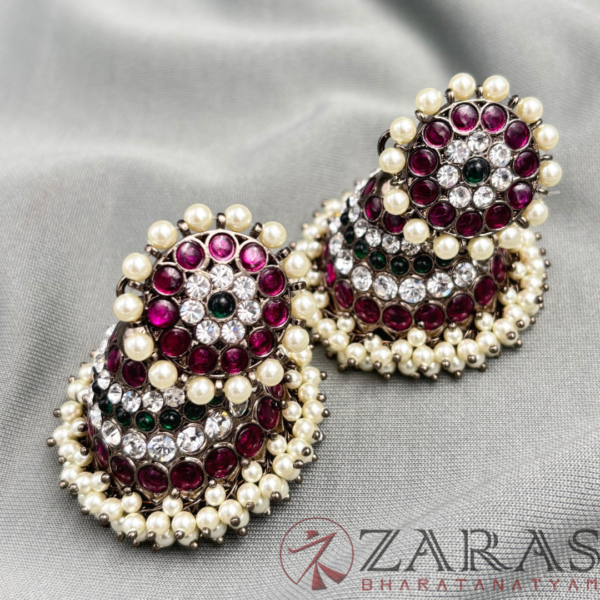 Bharatanatyam Dance First Quality Black Jewellery Jimiki