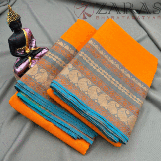 Bharatanatyam Dance Practice saree