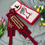 Bharatanatyam Dance Salangai Velvet Ankle Bells + Jute Bag