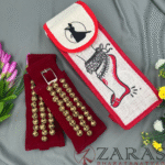 Bharatanatyam Dance Salangai Velvet Ankle Bells + Jute Bag