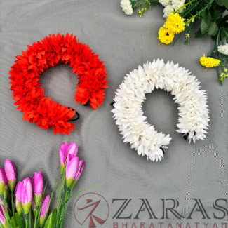 bharatanatyam dance cloth flowers