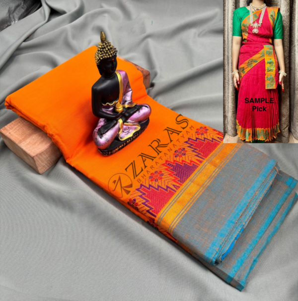 Bharatanatyam Dance Practice saree