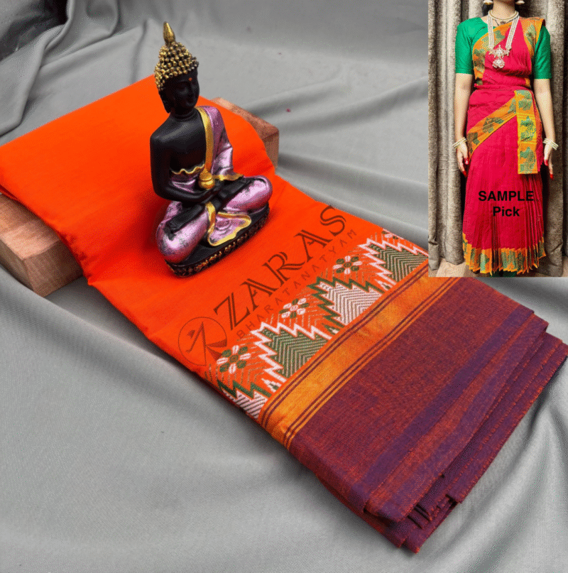 Bharatanatyam Dance Practice saree
