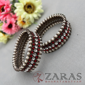 Bharatanatyam Dance Jewellery Black - Kemp Pattai Bangles CS SOW - 2.0