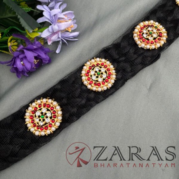 Bharatanatyam Dance Hair Accessories Kemp Jada Set