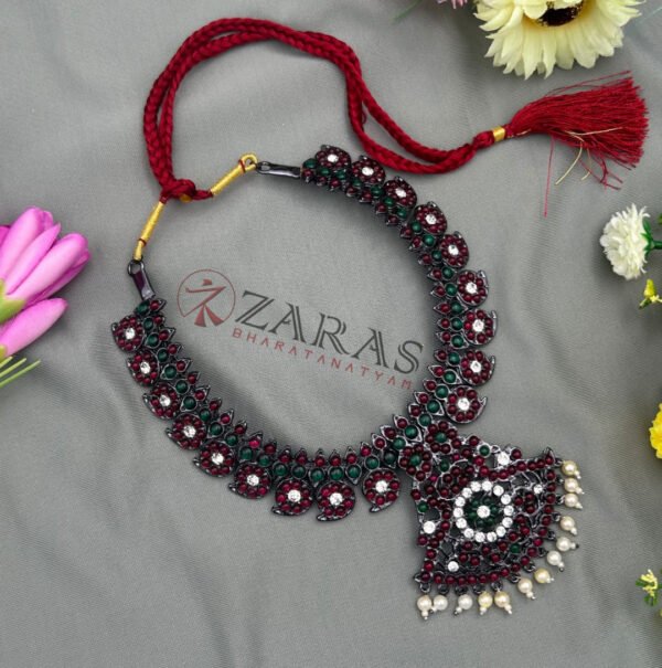 Bharatanatyam kemp Necklace