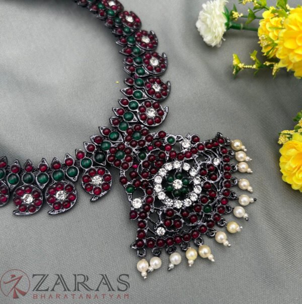 Bharatanatyam kemp Necklace