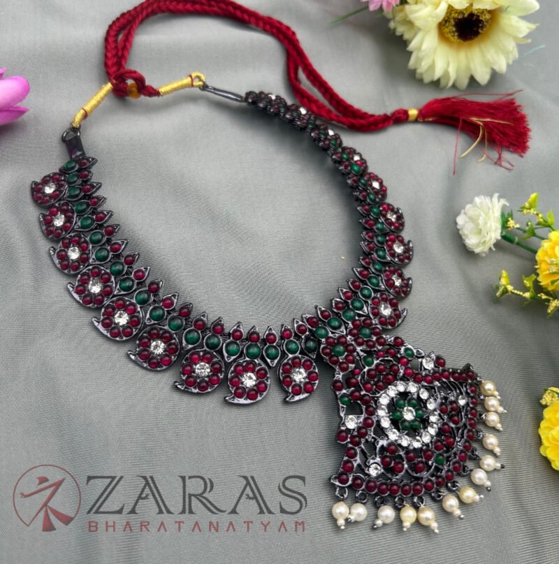 Bharatanatyam kemp Necklace