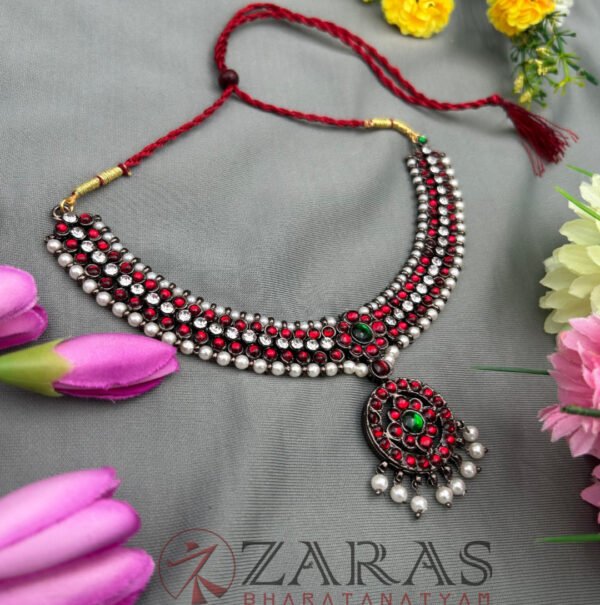 Bharatanatyam kemp Necklace