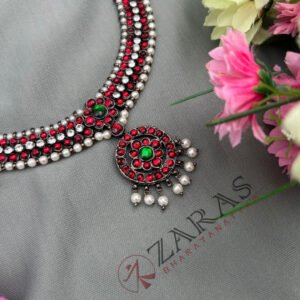Bharatanatyam kemp Necklace