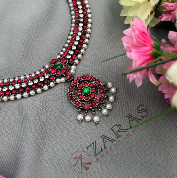 Bharatanatyam kemp Necklace