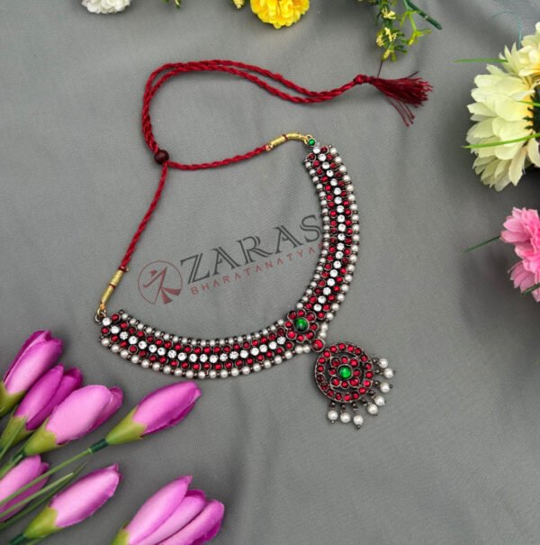 Bharatanatyam kemp Necklace